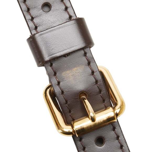 LOUIS VUITTON Authentic Brown Damier Leather Shoulder Bag - Picture 10 of 15